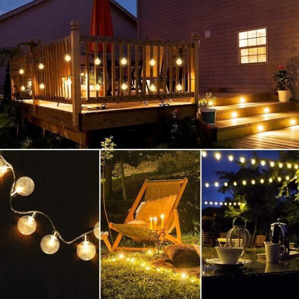 New 16 LED Crystal Balls String Lights - Image 2