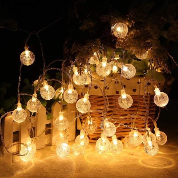 New 16 LED Crystal Balls String Lights
